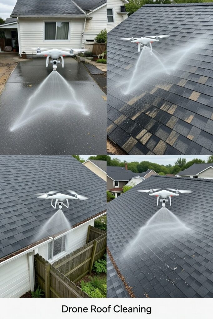 Drone Roof Cleaning 11