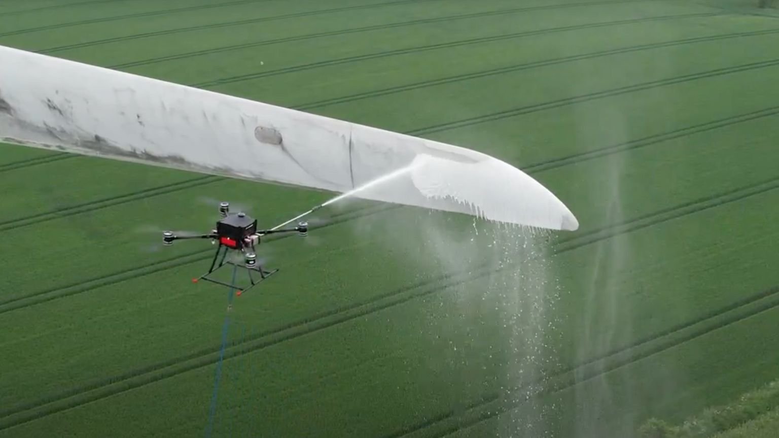 Drone cleaning a specialist surface